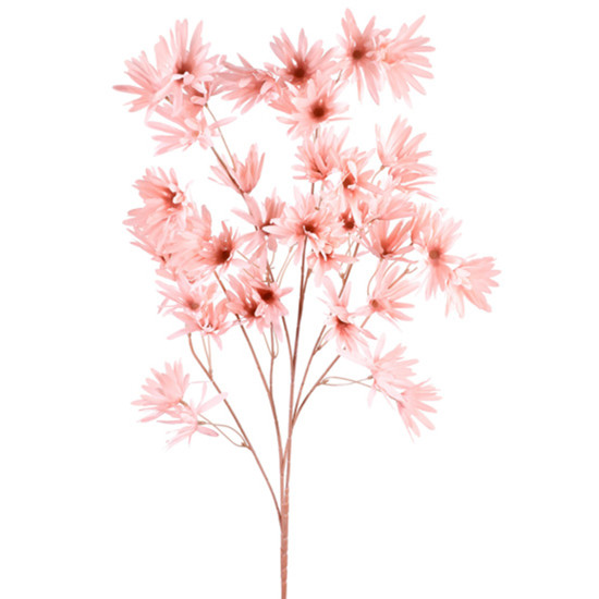 Imagem HASTE DECORATIVA DE MARGARIDA SILVESTRE ROSA OUTONO EM PLÁSTICO MOLDÁVEL - GRILLO