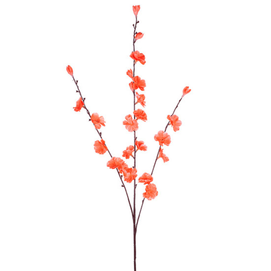 Imagem HASTE DECORATIVA DE FLOR DE CEREJEIRA SALMÃO EM PLÁSTICO MOLDÁVEL 82X10CM - GRILLO