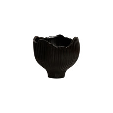 Imagem de VASO DECORATIVO PRETO FOSCO EM CERÂMICA 21X24CM - CERÂMICA MAZZOTTI - Ceramica Artistica Mazzotti Ltda