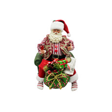 Imagem de PAPAI NOEL DECORATIVO SENTADO NO SOFÁ COM SACO DE PRESENTES - MAGIZI - Yangzi Brasil Corporation S A 