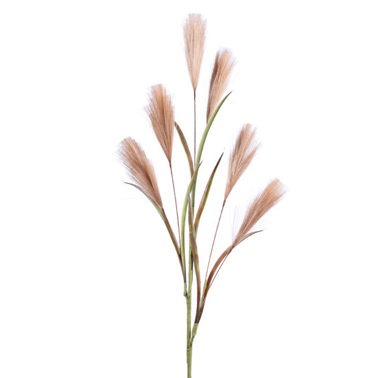 Imagem HASTE DECORATIVA DE PAMPAS CAFÉ EM PLÁSTICO MOLDÁVEL 86X10CM - GRILLO