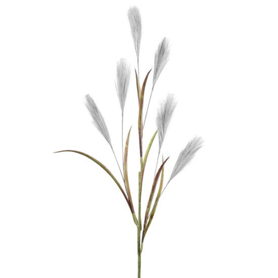 Imagem HASTE DECORATIVA DE PAMPAS CINZA EM PLÁSTICO MOLDÁVEL 86X10CM - GRILLO