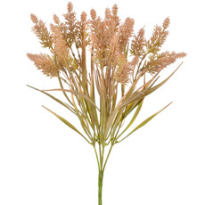 Imagem de BUQUÊ DECORATIVO DE GRAMA MARROM CLARO EM PLÁSTICO MOLDÁVEL 40X18CM - GRILLO - Grillo Ltda