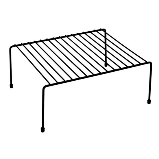 Imagem ORGANIZADOR PARA ARMÁRIO PRETO EM AÇO 14X38X25CM - MOR