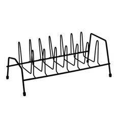 Imagem de ORGANIZADOR DE LOUÇAS PRETO EM AÇO 15X34X17CM - MOR - Metalurgica Mor S.A- Filial Pernambuco