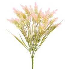 Imagem de BUQUÊ DECORATIVO DE GRAMA ROSA EM PLÁSTICO MOLDÁVEL 40X18CM - GRILLO - Grillo Ltda