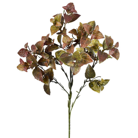 Imagem HASTE DECORATIVA DE FOLHAS DE MENTA VERDE EM PLÁSTICO MOLDÁVEL 60X12CM - GRILLO