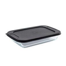 Imagem de ASSADEIRA RETANGULAR 2,2L EM VIDRO COM TAMPA 5,5X34,5X21CM - MOR - Metalurgica Mor S.A- Filial Pernambuco