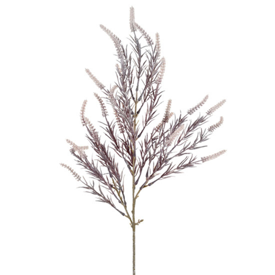 Imagem HASTE DECORATIVA DE CATTAIL LAVANDA EM PLÁSTICO MOLDÁVEL 60X11CM - GRILLO