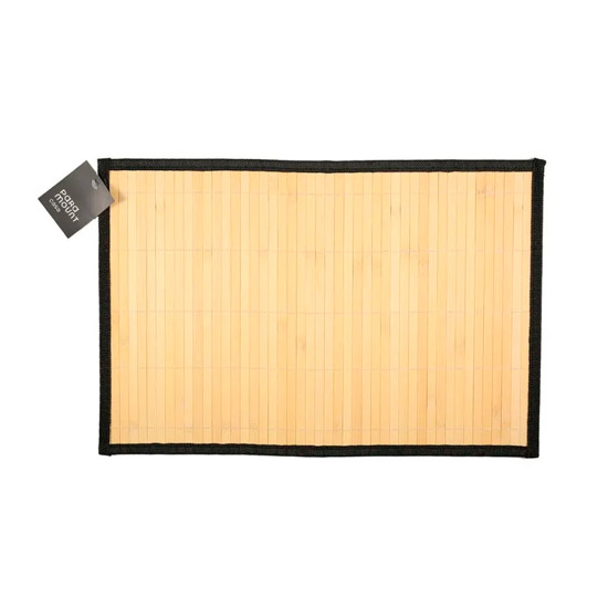 Imagem LUGAR AMERICANO ESTEIRA PREMIUM BAMBU PRETO 45X30CM - PARAMOUNT INDUSTRIA