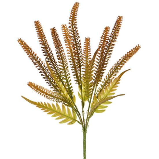 Imagem HASTE DECORATIVA DE RABO DE RAPOSA MARROM EM PLÁSTICO MOLDÁVEL 46X12CM - GRILLO