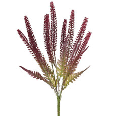 Imagem de HASTE DECORATIVA DE RABO DE RAPOSA VERMELHO EM PLÁSTICO MOLDÁVEL 46X12CM - GRILLO - Grillo Ltda