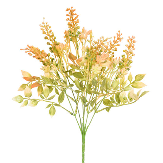 Imagem BUQUÊ DECORATIVO DE BERRIES AMARELAS EM PLÁSTICO MOLDÁVEL 37X10CM - GRILLO