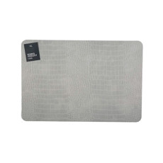 Imagem de LUGAR AMERICANO RETANGULAR PREMIUM CROCO GREY 45X30CM - PARAMOUNT INDUSTRIA - Paramount Ind E Com De Plast Ltda