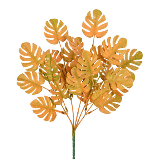 Imagem BUQUÊ DECORATIVO DE COSTELA DE ADÃO VERDE OUTONO EM PLÁSTICO MOLDÁVEL - GRILLO