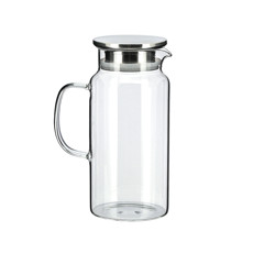 Imagem de JARRA 1,8L EM VIDRO BOROSSILICATO COM TAMPA HERMÉTICA EM INOX 22X11X8CM - TUUT - Yangzi Brasil Corporation S A 