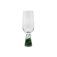 Imagem de TAÇA DE VIDRO 200ML TRANSPARENTE COM BASE VERDE 19X6X6CM - RIBEIRO E PAVANI - Ribeiro E Pavani Com Imp Exp
