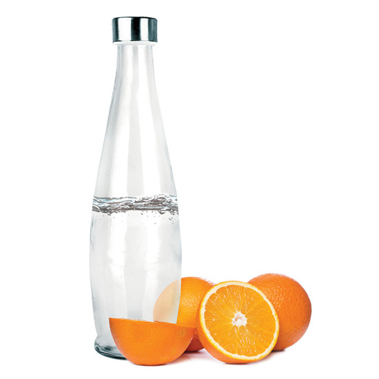 Imagem GARRAFA DE VIDRO 1L ACQUA 32,5X8X8CM - TUUT