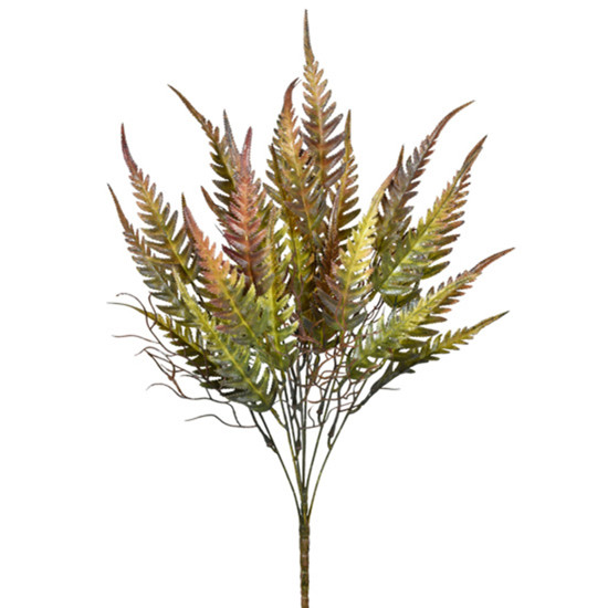 Imagem BUQUÊ DECORATIVO DE SAMAMBAIA VERDE OUTONO EM PLÁSTICO MOLDÁVEL 62X14CM - GRILLO