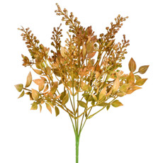 Imagem de BUQUÊ DECORATIVO DE BERRIES MARROM EM PLÁSTICO MOLDÁVEL 37X10CM - GRILLO - Grillo Ltda