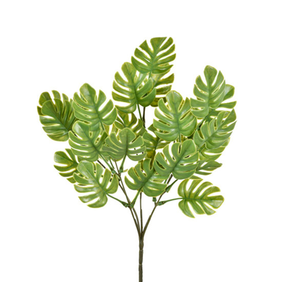 Imagem BUQUÊ DECORATIVO DE COSTELA DE ADÃO VERDE EM PLÁSTICO MOLDÁVEL 33X14CM - GRILLO