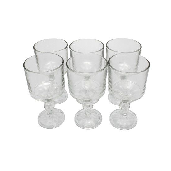 Imagem JOGO DE 6 TAÇAS CRYSTALITA 280ML EM VIDRO 15X8CM - CITYGLASS