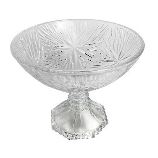 Imagem CENTRO DE MESA DECORATIVO EM VIDRO TRANSPARENTE 16X19 CM - GRILLO 59366