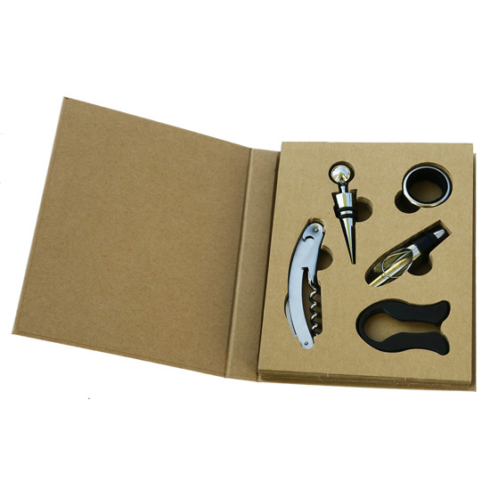 Imagem JOGO DE ACESSÓRIOS PARA VINHO TOSCANA 5 PEÇAS - TUUT