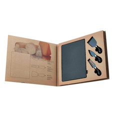 Imagem de JOGO DE FACAS PARA QUEIJO E TÁBUA DE ARDÓSIA - TUUT - Yangzi Brasil Corporation S A 