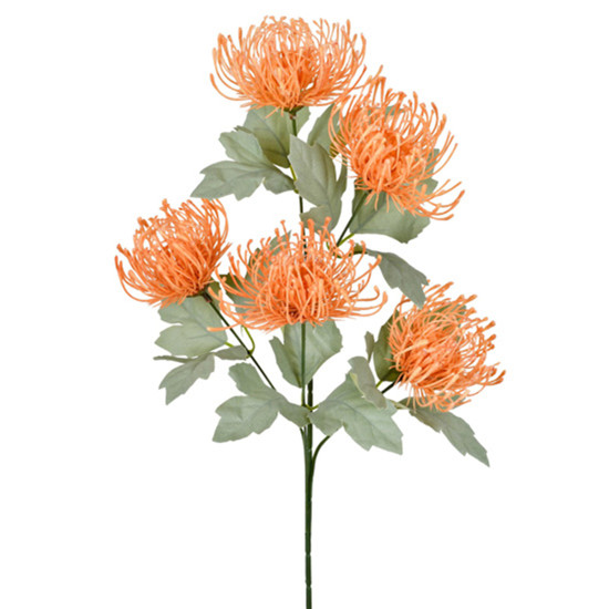 Imagem HASTE DECORATIVA DE LICOSPERMUM LARANJA EM PLÁSTICO MOLDÁVEL 70X25CM - GRILLO
