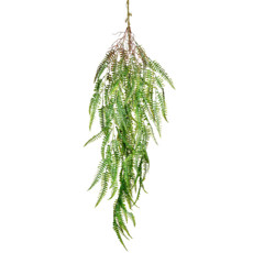 Imagem de PENDENTE DECORATIVO DE FOLHAS VERDE EM PLÁSTICO MOLDÁVEL 110X25CM - GRILLO - Grillo Ltda