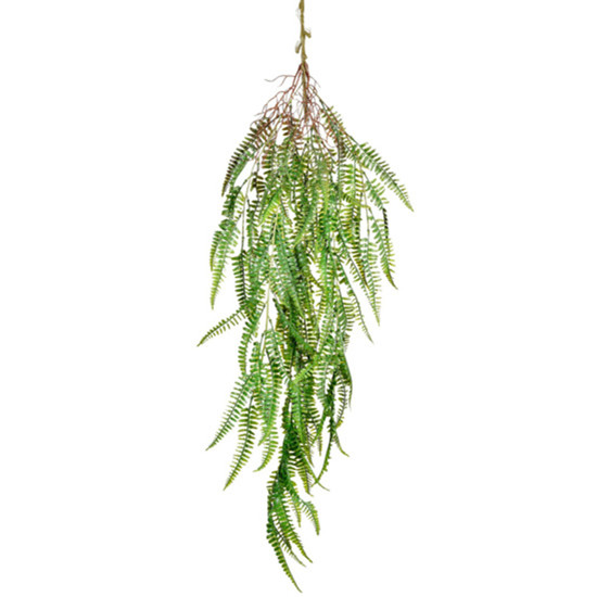 Imagem PENDENTE DECORATIVO DE FOLHAS VERDE EM PLÁSTICO MOLDÁVEL 110X25CM - GRILLO