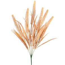 Imagem de BUQUÊ DECORATIVO DE FOLHAS SILVESTRES BEGE EM PLÁSTICO MOLDÁVEL 52X17CM - GRILLO - Grillo Ltda