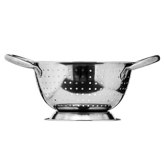 Imagem ESCORREDOR PEQUENO PARA MASSAS EM AÇO INOX 9X23X16CM - TUUT