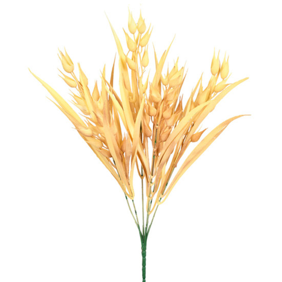 Imagem BUQUÊ DECORATIVO DE GRAMA MISTA BEGE EM PLÁSTICO MOLDÁVEL 40X13CM - GRILLO