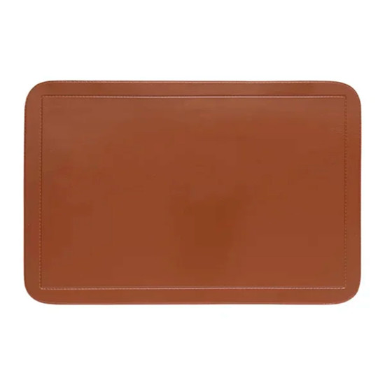 Imagem JOGO AMERICANO EM PVC COLOR RETANGULAR AVULSO COR CAMURÇA 44X28CM - COPA&CIA