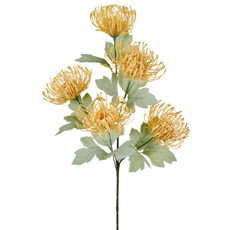 Imagem de HASTE DECORATIVA DE LICOSPERMUM AMARELO EM PLÁSTICO MOLDÁVEL 70X25CM - GRILLO - Grillo Ltda