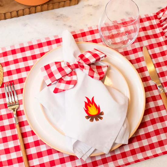 Imagem GUARDANAPO 4 PEÇAS HOME SÃO JOÃO ENCANTOS DO ARRAIÁ EM ALGODÃO 45X45CM - COPA&CIA