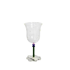 Imagem de TAÇA FLOWER 320ML EM VIDRO TRANSPARENTE COM BASE VERDE 19X9X9CM - RIBEIRO E PAVANI - Ribeiro E Pavani Com Imp Exp