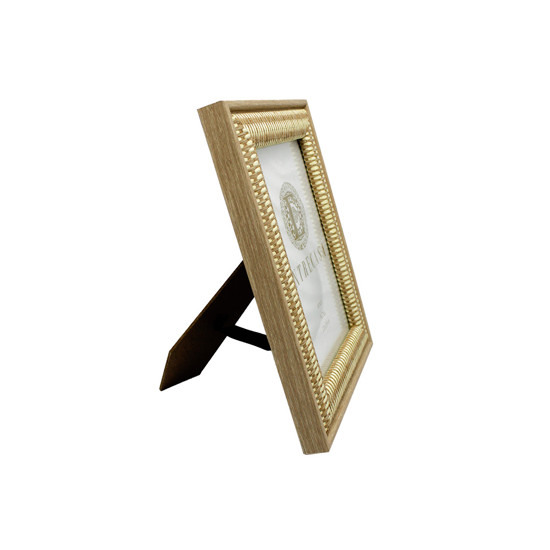 Imagem PORTA-RETRATO EM MDF COM BORDA TEXTURIZADA EM PALHA 22X17X2CM - ENTRECASA