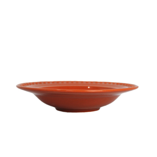 Imagem CONJUNTO DE 6 PRATOS FUNDOS ATENAS EM CERÂMICA CANTALOUPE - PORTO BRASIL CERÂMICA