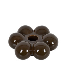 Imagem de CASTIÇAL DECORATIVO EM CERÂMICA PRETO 3,5X10CM - GRILLO - Grillo Ltda