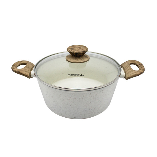 Imagem CONJUNTO 8 PANELAS MÁRMOL STYLE COOK COM REVESTIMENTO CERÂMICO - MIMO STYLE