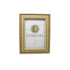 Imagem de PORTA-RETRATO EM MDF COM BORDA TEXTURIZADA EM PALHA 22X17X2CM - ENTRECASA - Inverno Verao Comercio De Modas E Decoracao Eireli