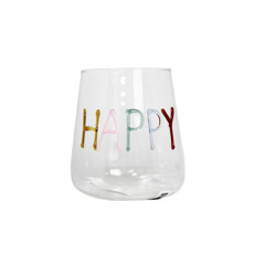 Imagem de COPO DE VIDRO 450ML BOROSSILICATO HAPPY 10X8X8CM - RIBEIRO E PAVANI - Ribeiro E Pavani Com Imp Exp