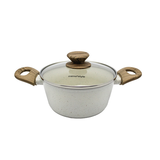 Imagem CONJUNTO 8 PANELAS MÁRMOL STYLE COOK COM REVESTIMENTO CERÂMICO - MIMO STYLE