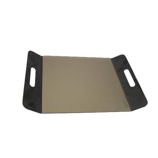 Imagem BANDEJA RETANGULAR VERSÁTIL COBALTO EM METAL E SUPERFÍCIE EM VIDRO - ANDREA MARIA