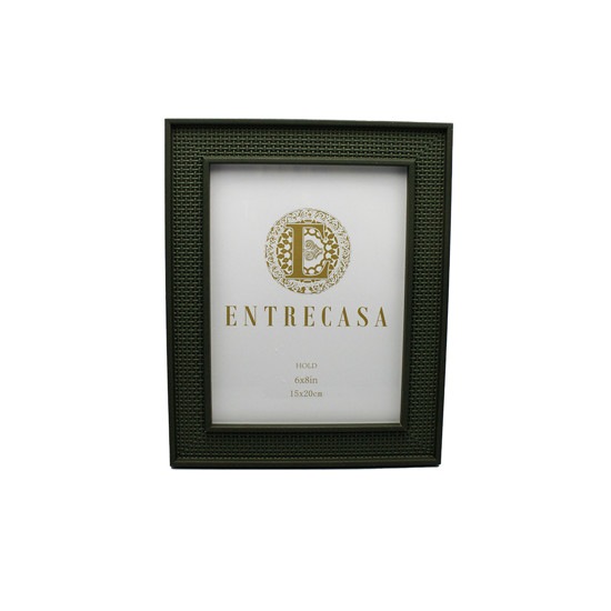 Imagem PORTA-RETRATO DECORATIVO EM MDF TEXTURIZADO VERDE 27X22X2CM - ENTRECASA