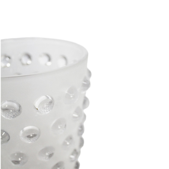 Imagem VASO DECORATIVO DE VIDRO FOSCO 21X15,5X15,5CM - LUCATTI