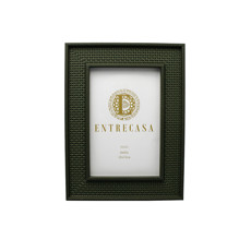 Imagem de PORTA-RETRATO DECORATIVO EM MDF COM BORDA VERDE 20,5X15,5X2CM - ENTRECASA - Inverno Verao Comercio De Modas E Decoracao Eireli